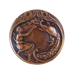 All Creatures 1-3/8 Inch Diameter Antique Copper Cabinet Knob All Creatures 1-3/8 Inch Diameter Antique Copper Cabinet Knob