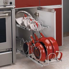 2 Tier Cookware Organizer - Chrome 2 Tier Cookware Organizer - Chrome