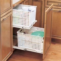 HURV Pull-Out Polymer Hamper-White HURV Pull-Out Polymer Hamper-White