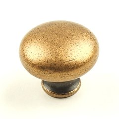 Milan 1-1/4 Inch Diameter Antique Copper Cabinet Knob Milan 1-1/4 Inch Diameter Antique Copper Cabinet Knob