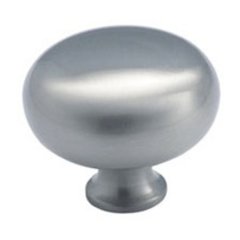 Classics 1-1/2 Inch Diameter Satin Nickel Cabinet Knob Classics 1-1/2 Inch Diameter Satin Nickel Cabinet Knob