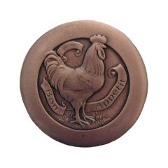 All Creatures 1-7/16 Inch Diameter Antique Copper Cabinet Knob All Creatures 1-7/16 Inch Diameter Antique Copper Cabinet Knob