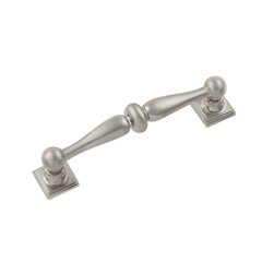 Somerset 3-3/4 Inch Center to Center Satin Nickel Cabinet Pull Somerset 3-3/4 Inch Center to Center Satin Nickel Cabinet Pull