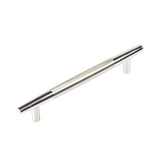 Dew 6 Inch Center to Center Two Tone Chrome Cabinet Pull Dew 6 Inch Center to Center Two Tone Chrome Cabinet Pull