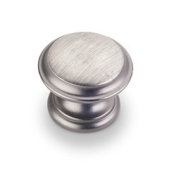 Cordova 1-3/8 Inch Diameter Bright Nickel Brushed with Dull Lacquer Cabinet Knob Cordova 1-3/8 Inch Diameter Bright Nickel Brushed with Dull Lacquer Cabinet Knob