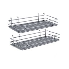 DSA Two Basket Set 9 inch Wide - Chrome DSA Two Basket Set 9 inch Wide - Chrome