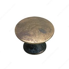 Povera 13/16 Inch Diameter Oxidized Brass Cabinet Knob Povera 13/16 Inch Diameter Oxidized Brass Cabinet Knob