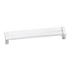 Positano 6-5/16 Inch Center to Center Chrome/Clear Cabinet Pull Positano 6-5/16 Inch Center to Center Chrome/Clear Cabinet Pull