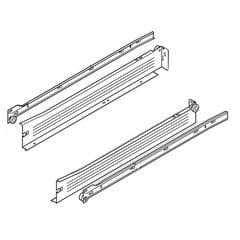 Metabox Slide 2"H X 16"L - White W/ Front Fix Brackets Metabox Slide 2"H X 16"L - White W/ Front Fix Brackets