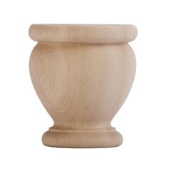 Poppy Bun Foot 4-1/2 inch H-Hardwood Poppy Bun Foot 4-1/2 inch H-Hardwood