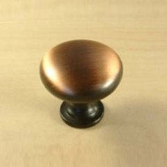 Lisbon 1-3/16 Inch Diameter Brushed Antique Copper Cabinet Knob Lisbon 1-3/16 Inch Diameter Brushed Antique Copper Cabinet Knob