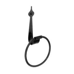 Spear Towel Ring 13 inch Long Black Iron Spear Towel Ring 13 inch Long Black Iron