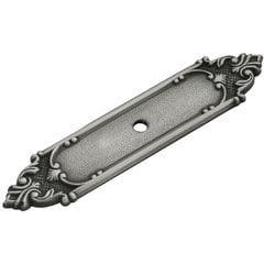 Richelieu Back-plate 4-1/8" X 1" Antique Pewter Richelieu Back-plate 4-1/8" X 1" Antique Pewter