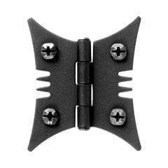 Smooth Iron Butterfly Style Surface Mount Hinge Black Iron Smooth Iron Butterfly Style Surface Mount Hinge Black Iron