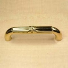 Georgian 3-3/4 Inch Center to Center Polished Brass Cabinet Pull Georgian 3-3/4 Inch Center to Center Polished Brass Cabinet Pull