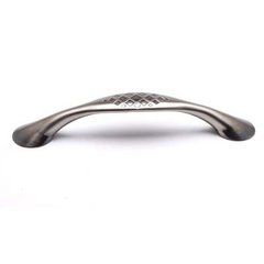 Overture 5-1/16 Inch Center to Center Rustic Black Nickel Cabinet Pull Overture 5-1/16 Inch Center to Center Rustic Black Nickel Cabinet Pull