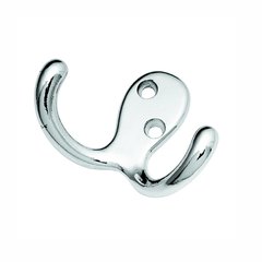 Double Utility Coat Hook Chrome Double Utility Coat Hook Chrome