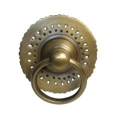 Ring Pulls 3-1/8 Inch Diameter Unlacquered Antique Brass Cabinet Ring Pull Ring Pulls 3-1/8 Inch Diameter Unlacquered Antique Brass Cabinet Ring Pull