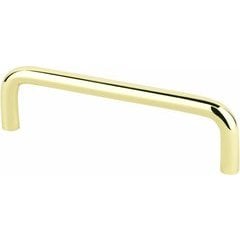 Zurich 4 Inch Center to Center Polished Brass Pull Zurich 4 Inch Center to Center Polished Brass Pull