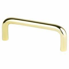 Zurich 3 Inch Center to Center Polished Brass Pull Zurich 3 Inch Center to Center Polished Brass Pull