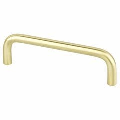 Zurich 4 Inch Center to Center Satin Brass Pull Zurich 4 Inch Center to Center Satin Brass Pull