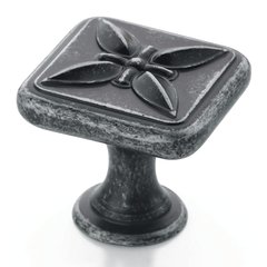 Sundara 1-1/8 Inch Diameter Wrought Iron Dark Cabinet Knob Sundara 1-1/8 Inch Diameter Wrought Iron Dark Cabinet Knob