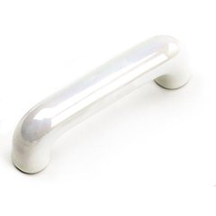 White Porcelain 3 Inch Center to Center Opal Cabinet Pull White Porcelain 3 Inch Center to Center Opal Cabinet Pull