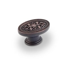 Odessa 1-3/4 Inch Diameter Dark Brushed Antique Copper Cabinet Knob Odessa 1-3/4 Inch Diameter Dark Brushed Antique Copper Cabinet Knob
