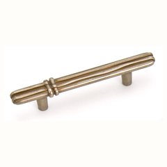 Lineage 3 Inch Center to Center Antique Pewter With Bronze Cabinet Pull Lineage 3 Inch Center to Center Antique Pewter With Bronze Cabinet Pull