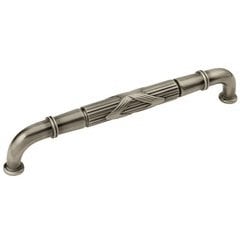 Ribbon and Reed Appliance Pull 12 inch Center to Center Antique Nickel Ribbon and Reed Appliance Pull 12 inch Center to Center Antique Nickel