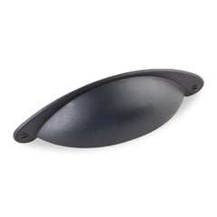 Lyon 3 Inch Center to Center Black Cabinet Cup Pull Lyon 3 Inch Center to Center Black Cabinet Cup Pull