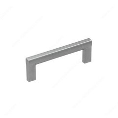 Sleek 3-3/4 Inch Center to Center Matte Chrome Cabinet Pull Sleek 3-3/4 Inch Center to Center Matte Chrome Cabinet Pull