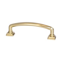 Tailored Traditional Pull 3-3/4" C/C Modern Brushed Gold Tailored Traditional Pull 3-3/4" C/C Modern Brushed Gold