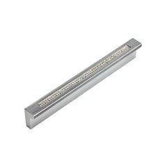Boutique Crystal 3-3/4 Inch Center to Center Matte Chrome Cabinet Pull Boutique Crystal 3-3/4 Inch Center to Center Matte Chrome Cabinet Pull