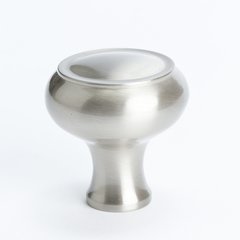 Forte 1-5/8 Inch Diameter Brushed Nickel Cabinet Knob Forte 1-5/8 Inch Diameter Brushed Nickel Cabinet Knob