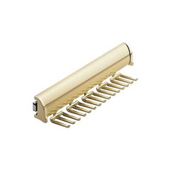 Elite Tie Rack Polished Brass 11-7/8" L - 15 Hook Elite Tie Rack Polished Brass 11-7/8" L - 15 Hook