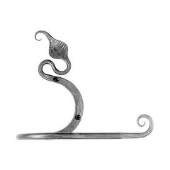 Leaf Toilet Tissue Holder 6-1/2 inch Long Black Iron Leaf Toilet Tissue Holder 6-1/2 inch Long Black Iron