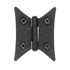 Rough Iron Butterfly Style Surface Mount Hinge Black Iron Rough Iron Butterfly Style Surface Mount Hinge Black Iron