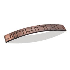 Breighton 5-1/16 Inch Center to Center Dark Brushed Antique Copper Cabinet Pull Breighton 5-1/16 Inch Center to Center Dark Brushed Antique Copper Cabinet Pull