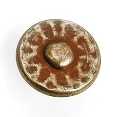 Nevada 1-3/8 Inch Diameter Antique Pewter With Terra Cotta Wash Cabinet Knob Nevada 1-3/8 Inch Diameter Antique Pewter With Terra Cotta Wash Cabinet Knob