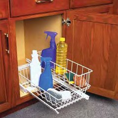 Under-sink Basket 11"W- White Under-sink Basket 11"W- White