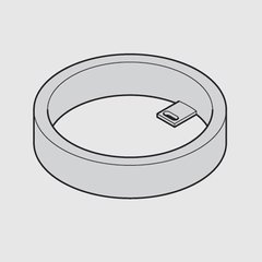 Loox 24V 3001 Surface Mount Ring - Black Loox 24V 3001 Surface Mount Ring - Black