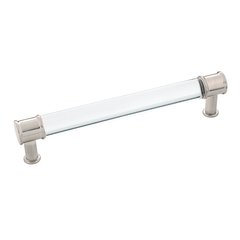 Midway Pull 6-5/16" C/C Crysacrylic with Satin Nickel Midway Pull 6-5/16" C/C Crysacrylic with Satin Nickel