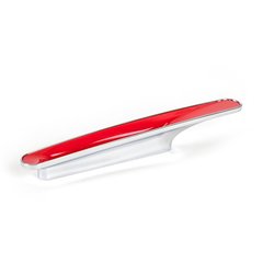 Code 3-3/4 Inch Center to Center Red Polished Chrome Red Cabinet Pull Code 3-3/4 Inch Center to Center Red Polished Chrome Red Cabinet Pull