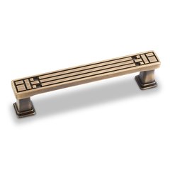 Rochester 3-3/4 Inch Center to Center Antique Brushed Satin Brass Cabinet Pull Rochester 3-3/4 Inch Center to Center Antique Brushed Satin Brass Cabinet Pull
