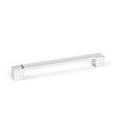 Segment 6-5/16 Inch Center to Center Polished Chrome Cabinet Pull Segment 6-5/16 Inch Center to Center Polished Chrome Cabinet Pull