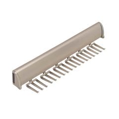 Elite Tie Rack Polished Chrome 11-7/8 inch L - 15 Hook Elite Tie Rack Polished Chrome 11-7/8 inch L - 15 Hook