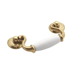Tranquility 3 Inch Center to Center Lancaster Hand Polished Cabinet Bail Pull Tranquility 3 Inch Center to Center Lancaster Hand Polished Cabinet Bail Pull