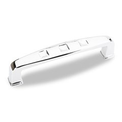 Modena 3-3/4 Inch Center to Center Polished Chrome Cabinet Pull Modena 3-3/4 Inch Center to Center Polished Chrome Cabinet Pull