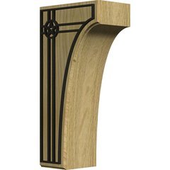 Clarksville 3.5"W x 6"D x 12"H Countertop Bracket - Red Oak Clarksville 3.5"W x 6"D x 12"H Countertop Bracket - Red Oak